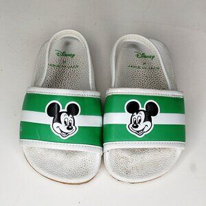Janie & Jack X Disney Green White Mickey Mouse Sandals Designer Shoes